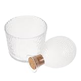 DECHOUS 1 Satz Krug Aus Glas Wasser Weinkaraffe Mit Gläsern Ausläufe Brandy Männer Kork Bier Weinregal Filter Gießen Weinstopper Fall Glaswaren Cocktail Spender Sirup Pub Gestell Hölzern