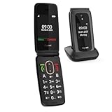 Gigaset GL795 Feature Phone – 4G Voice Over LTE, einfache Bedienung, 2,8' IPS-Display, 1400 mAh Akku, Audio-Boost, SOS-Taste, Bluetooth 5.0, Hörgerätekompatibel, Designed in Germany, Dunkelgrau