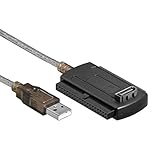 kkhouse 3in1 USB 2.0 IDE SATA 5.25 S-ATA 2.5 3.5 Zoll Festplatte HDD Adapterkabel für PC Laptop Konverter