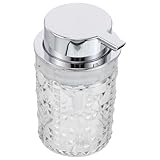 GLEAVI Schaumseifenspender aus Glas Nachfüllbare Pumpspender Flasche Transparent für Gesichtsreiniger Hand und Körperwäsche Präzise Dosierung Bad und Küche