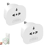 Elektrischer Steckdosenadapter | 2 Stück Doppelsteckdosen, Konverter mit 13 A Sicherung für Fotoapparate Computer Mobiltelefone Singapur Vietnam