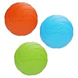 3 Stück Frisbee Hund Gummi 15cm Dog Disc Hundefrisbee Hunde Frisbee Scheibe für Werfen & Fangen, Target Bodentarget Hund Hundespielzeug Frisbees zum Apportieren für Hundetraining und Spielspaß