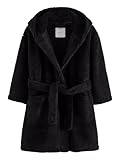 Next Jungen Fleece-Bademantel Schwarz 13 Jahre