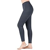 beroy Reithose Reitleggings Damen Mädchen mit Silikon Vollbesatz und Handytasche，Flex und elastischem Beinabschluss für Reitsport Grey S