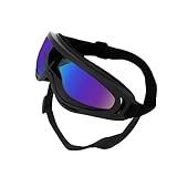 LUCKGONI Schutzbrille für mittelgroße bis große Rassen, Sonnenfilter, verstellbarer Riemen, Outdoor-Aktivität, Komfort, Haustier-Sonnenbrille