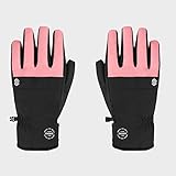 SIROKO - Schneehandschuhe Voss Pink - XS - Schwarz/Rosa Kaugummi