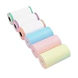 COHEALI 6 Stück Teiliges Buntes Thermopapier Farbiges Kassenzettel druckpapier Kompatibel mit Büro Inkjetdruckern Reißfestes Kopierpapier für Zuhause Schule und Büro Praktische