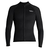 Neoprenanzug Jacke für Herren 1.5mm Neoprenanzug Oberteile Warmhalten Langarm Frontreißverschluss Neoprenoberteil für Tauchen Surfen Schnorcheln Schwimmen Wassersport XL Größe