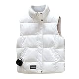 Laquieio Mantel für Damen, große Größe, elegant, Samt, Baumwolle, Winter, mit Kapuze, Außenmantel aus Plüsch mit Taille, Weihnachtsgeschenke, weiß, 42