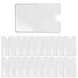 20 Stück Kreditkartenhüllen, EC Karten Schutzhülle, Scheckkartenhülle Hartplastik, Bankkarten Schutzhülle Ausweishüllen, Transparente Kreditkarten Schutzhüllen für Kartenschutzhülle Kartenhalter