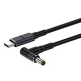 Hsupez USB-C auf DC5525 PD Ladekabel, PD140w, 1.8m, Typ C Eingang zu DC 5,5x2,5mm Ausgang Stromladekabel, für Handys, Tablets, Laptop, Router