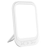 IJIAMY Tageslichtlampe 10000 Lux Lichttherapielampe mit 3 Lichtfarben 4 Timer 3 einstellbare, UV-Frei Sonnenlicht Lampe für Hause/Büro