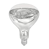 NCC-Licht Infrarot Leuchtmittel Hartglas Reflektor BR125 Wärmelampe 150W E27 klar Dimmbar 60°