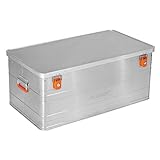 Alubox B140 - Aluminium Transportbox 140 Liter Alukiste mit Gummidichtung - Inhalt vor Staub und Spritzwasser geschützt, abschließbar