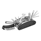Fahrrad Multitool 21-in-1 Faltbares Fahrradwerkzeug für Unterwegs Fahrrad-Multifunktionswerkzeug, Rennrad Multitool Fahrrad Tool
