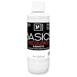 Malverk Basics - 250ml Serviettenkleber - Decoupage Lack & Kleber - Serviettentechnik - Diamond Painting Versiegelung - trocknet transparent glänzend auf, abriebfest und wasserabweisend