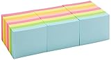 Amazon Basics Rechteckig Mini-Haftnotizen, 3.8 x 5 x 0.8 cm, 24 stück, Bunt