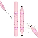 AYVRUOP Freckle Pen,2 in 1 Bleistift Sommersprossen,Natürlicher Naturgetreuer Sommersprossen-Makeup-Stift,Wasserdichter Langlebiger Sopt-Stift für Natürliches Müheloses Versunkenes Makeup(Hellbraun)