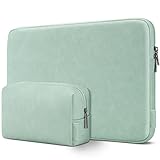 DOMISO 17,3 Zoll Laptoptasche Hülle Notebook Sleeve Schutzhülle Laptop Sleeve Case für 17,3' IdeaPad 3 Gen 7/ZBook Fury G8/HP Envy 470 G8 G9/Dell Asus Wasserdicht Notebooktasche,Hellgrün