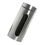 Healeved Edelstahl Vorratsbehälter mit Sichtfenster Luftdicht Verschließbar Küchen Aufbewahrungstank Bpa frei für Kaffee Tee Zucker Frischhaltedose Langlebig und Sicher