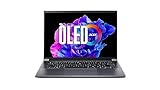 Acer Swift X (SFX14-71G-55SR) Ultrabook/Laptop | 14' WQ2.8K OLED Display | Intel Core i5-13500H | 16 GB RAM | 512 GB SSD | NVIDIA GeForce RTX 4050 | Windows 11 | QWERTZ Tastatur | grau