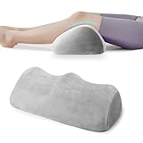 SeiriHelper Ergonomie Kniekissen für Schlafen, Klein Venenkissen Beinhochlagerungskissen, Memory-Schaum Lagerungskissen für Knie und Beine 50 * 30 * 14.5 cm (Hellgrau)