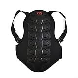 HEIBTENY Motorrad-Rückenprotektor, Wirbelsäulenpanzer, PE-Schale, EVA-Schaum, Rennsport, Sicherheitskörper, Schutzweste für Motorrad, Skateboard, Skifahren, Schwarz