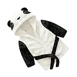 Ipetboom Weicher mit Kapuze Cartoon panda design Saugfähiges Korallenvlies Atmungsaktiv und Hautfreundlich für Jungen und Mädchen Baden