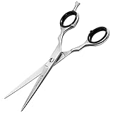 Haarschere Südseite – Haarschneideschere – Spezieller Carbon-Stahl – Friseurschere für Anfänger und Erfahrene (65mm Klinge)