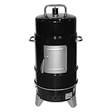 Grill Boss Vertikaler Holzkohle-Smoker, 4 Etagen, 564 Quadratzoll Kochfläche, Schwarz