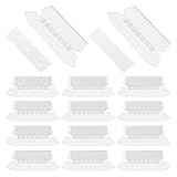 Gadpiparty 100 Stück Transparente Hängeregister Registerkarten aus Kunststoff – 30 X 77mm Einstecketiketten für Flexible Büro und Schulorganisation Wiederverwendbare Hängemappen