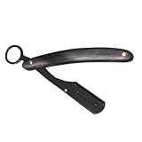 Alipis Manueller Rasierhalter aus Edelstahl Faltbar Vintage Rasierklingenhalter für Herren Professionell für Friseursalons und Persönliche Rasur Langlebig und Vielseitig Einsetzbar