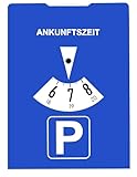 RAGHandel24 Parkscheibe StVO-konform mit Benzinrechner – Robuste Parkuhr aus Karton | Kompakt 15x11 cm | Umweltfreundlich & langlebig | Für Auto, Wohnmobil & LKW | Made in Germany