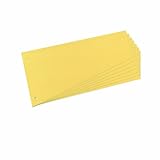 Herlitz 10838381 Trennstreifen Trapez 120x230 mm, Inh.100, gelb