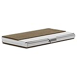 NUOBESTY Edelstahl Visitenkartenetui Business Card Holder Für änner Und Frauen Tragbarer Kartenhalter Eleganter Kartenorganisator Aus Hochwertigem Edelstahl Kompakte Größe Für