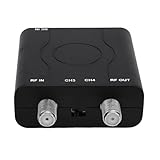Lazmin112 HD-Multimedia-zu-RF-Modulator, 1080P-zu-Koax-Adapter mit NTSC-Format-Ausgang CH3 CH4 Plug and Play, für Heim-TV-Spielekonsole, DVD-Player, PC-Laptop