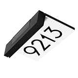 Ciieeo Solar Hausnummernlampe aus Kunststoff Wetterfest Langlebig Solar Türschildleuchte für Außenbereich Einfache Installation Hofbeleuchtung