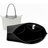 Taschen Organizer für Longchamp Premium Filz Taschenorganizer Mit Reißverschluss Multi-Pocket Innentasche Für Handtaschen Langlebig Taschenorganizer Shopper mit Reißverschluss Bag in Bag Organizer