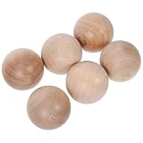 TOKIDNY Weinflaschenverschluss Holzkugel 6 Stück 40mm aus Unbehandeltem Kiefernholz für Glasflaschen und Dekanter Effektiver Frischeverschluss für Haushalt und Küche