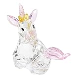 GARVALON Kristallwesen bürodeko büro Dekoration Wohnaccessoire Geschenkidee Kristallfigur Tierdekoration Ornamente Marienkäfer Figur Desktop-Tierfiguren Pfau-Statue Tischtier Kristalltier