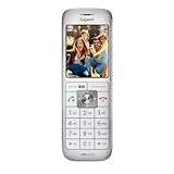 Gigaset CL660HX - design DECT-Mobilteil mit Ladeschale - Fritzbox-kompatibel - hochwertiges Schnurloses Telefon für Router und DECT-Basis, silber-weiß [Deutsche Version] [Ohne Basis]
