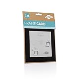 pixolo Frame Card – Passepartout mit magnetischer Rückwand, schwarz, Format 15x15 cm