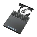 Meiliyizu Externe Laufwerke mit 7 Anschlüssen und USB-Ports, Kartensteckplätze, USB 3.0, tragbare Disc-Laufwerke, Player, Brenner, Lesegerät