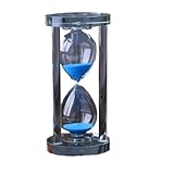 LSNNMU Sanduhr 15-60 Minuten Sanduhr Sanduhr Küche Schule Moderne Kristall Sanduhr Sanduhr Teeuhren Heimdekoration(Blue,15min)