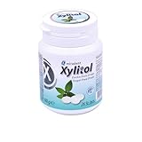 miradent Xylitol Drops Minze 60g Dose| zuckerfreie Lutschbonbons | erfrischender Geschmack | vegan | glutenfrei