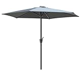 RANSENERS Sonnenschirm Marktschirm Ø300cm und Ø270cm - ohne/mit Schirmständer Optional - Kippbarer Gartenschirm mit UPF50+ Stoff – Schützen Sie vor Sonnenstrahlen im Garten
