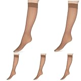 Nur Die Damen Knie Fit in Form Strumpfwaren, Amber, Einheitsgröße EU