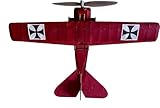 Fokker DVIII Flying Razor Monoplane Model Airplane Kit WW1 Fighter Plane Rubber Powered Stick and Tissue Wooden Construction History Gift Free Flight Classic Old Fashioned Fokker D8