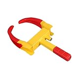 Mesybveo Radkralle Reifenkralle Wegfahrsperre, Parkkralle Diebstahlsicherung Radschloss mit 2 Schlüsseln, Universal Radschloss mit 9 Loch Verstellung und Sicherheitsschloss, für Auto, Motorrad