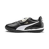 PUMA Unisex King Top TT Fußballschuhe, Black White, 45 EU